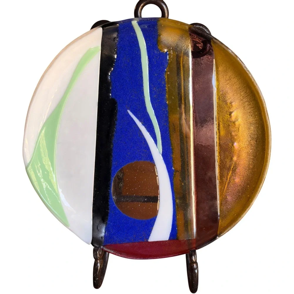 Abstract Fused Studio Art Glass 12